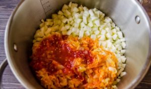 Рецепт кабачковой икры с помидорами